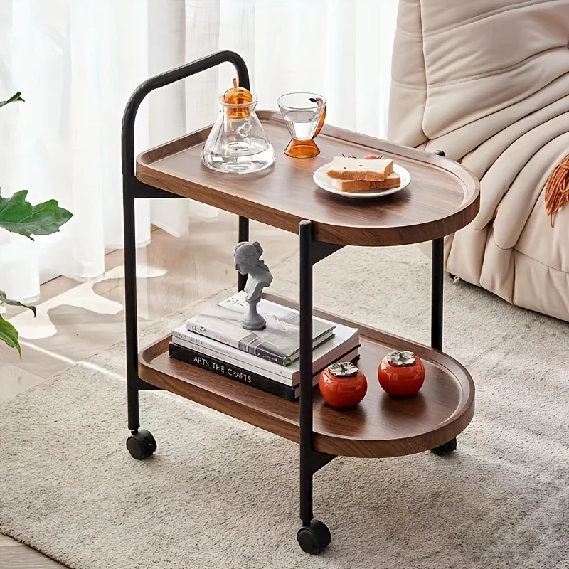 北欧スタイルのローリングサイドテーブル、車輪付きソファテーブ - Desk Setup Minimalist のレビューと価格
