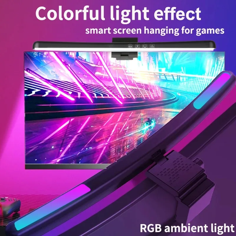 コンピューターモニターライトバーRGB音楽リズムスクリーンハ - Desk Setup Modern のレビューと価格